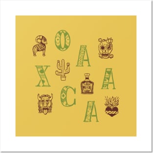 Oaxaca Alphabets - Wild Yellow Posters and Art